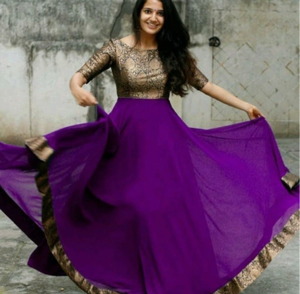 Georgette Party wear Gown